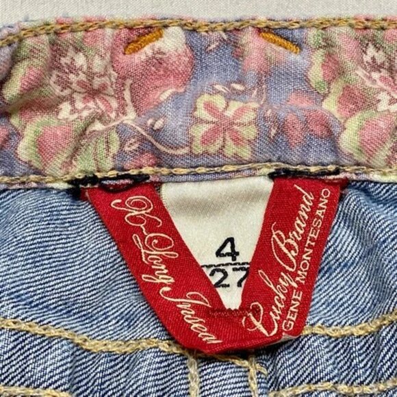 Vintage Lucky Brand Jeans Women's 4/27 Meggie Grace Low Rise Boot Y2K Button Fly - Picture 16 of 16